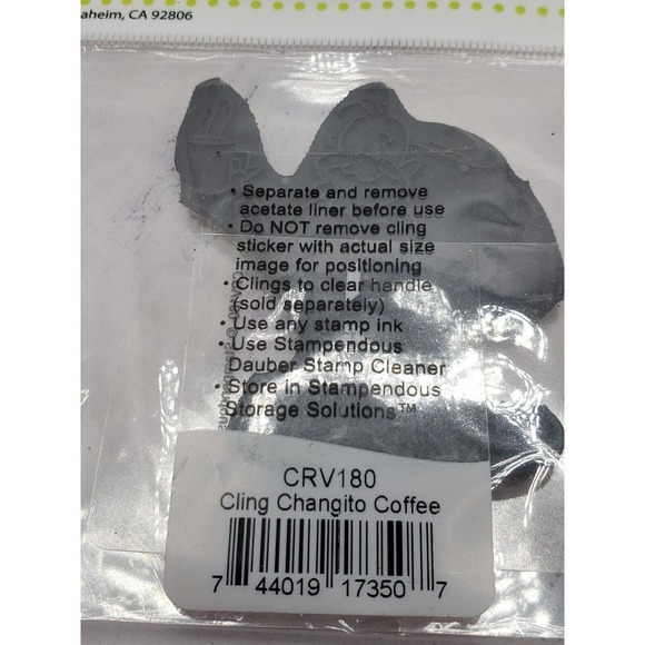 Stampendous Changito Coffee CRV110 Monkey Morning Coffee Cling Rubber Stamp - Picture 3 of 7